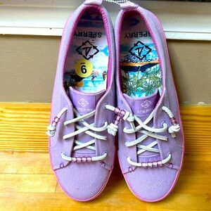 Sperrys lilac size 9